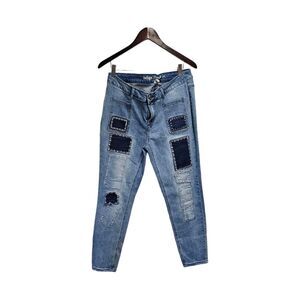 INDIGO THREAD CO.‎ Jeans Patchwork Tapered Size 10